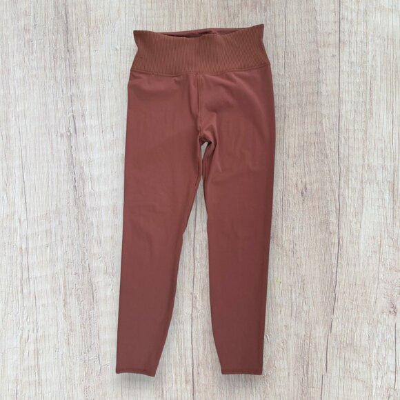 VUORI Rib Studio Leggings Marsala Brown Women's L - Picture 1 of 5